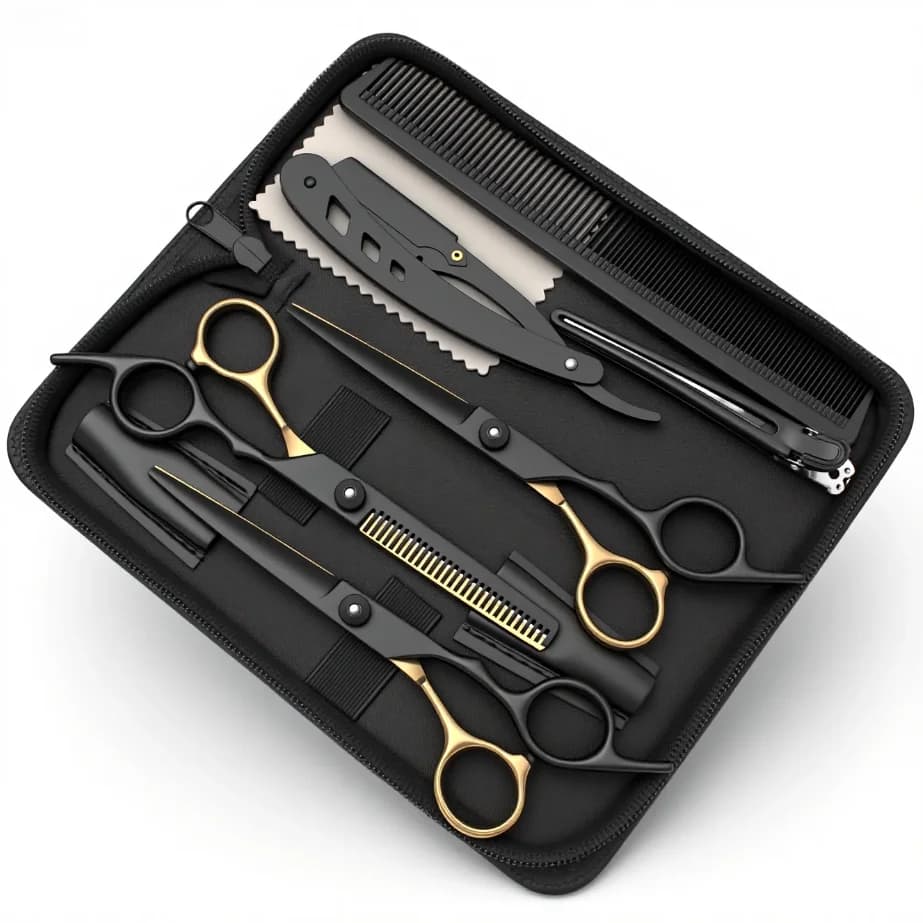 Forbici per capelli professionali di alta qualità - Forbici da barbiere in acciaio giapponese 440C, forbici da parrucchiere, cesoie da taglio per capelli, Sharp Bl