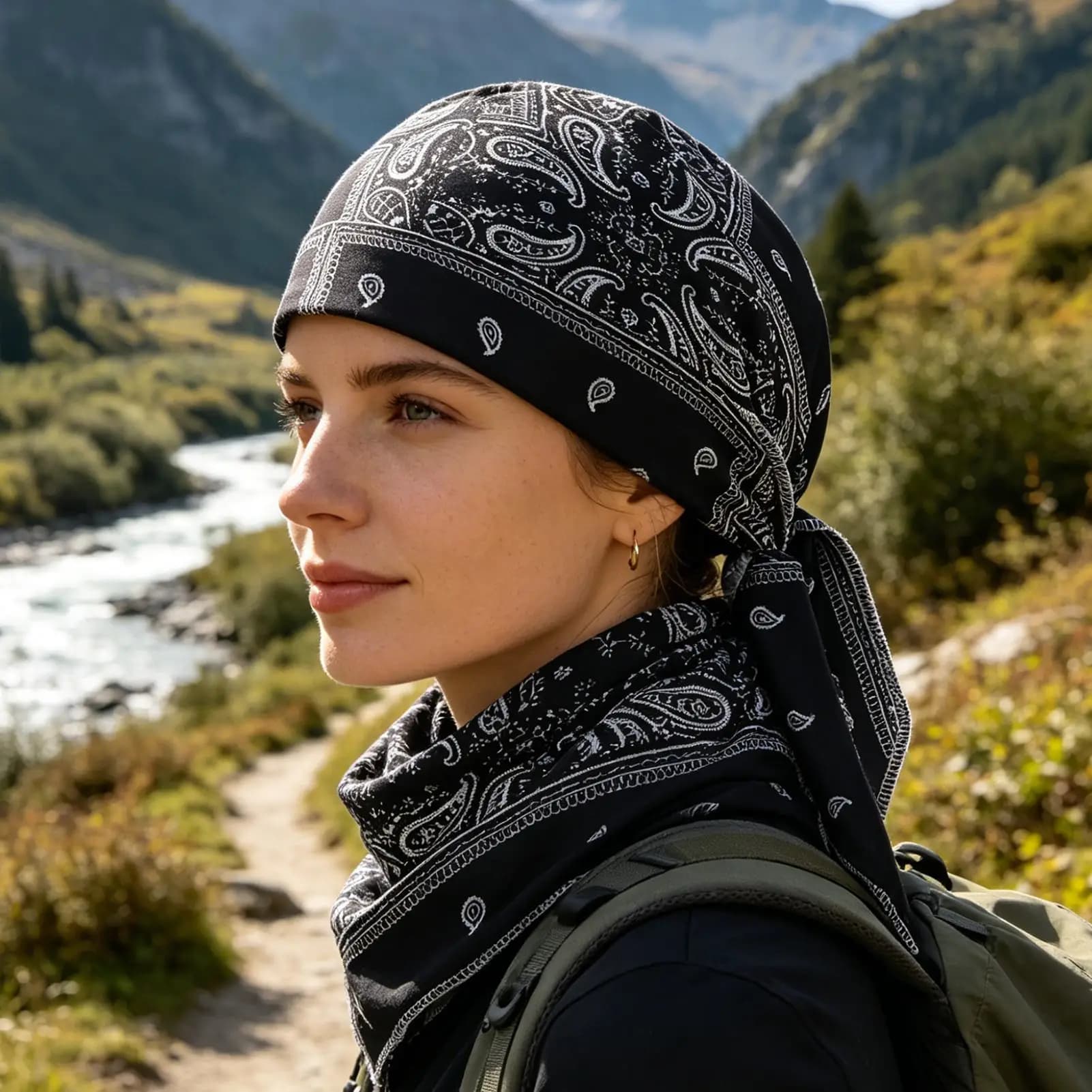 Sottocasco Rinfrescante Elastico Traspirante, Sciarpa Rinfrescante per la Testa, per Uomo e Donna, per Moto, Ciclismo, Bici Estiva