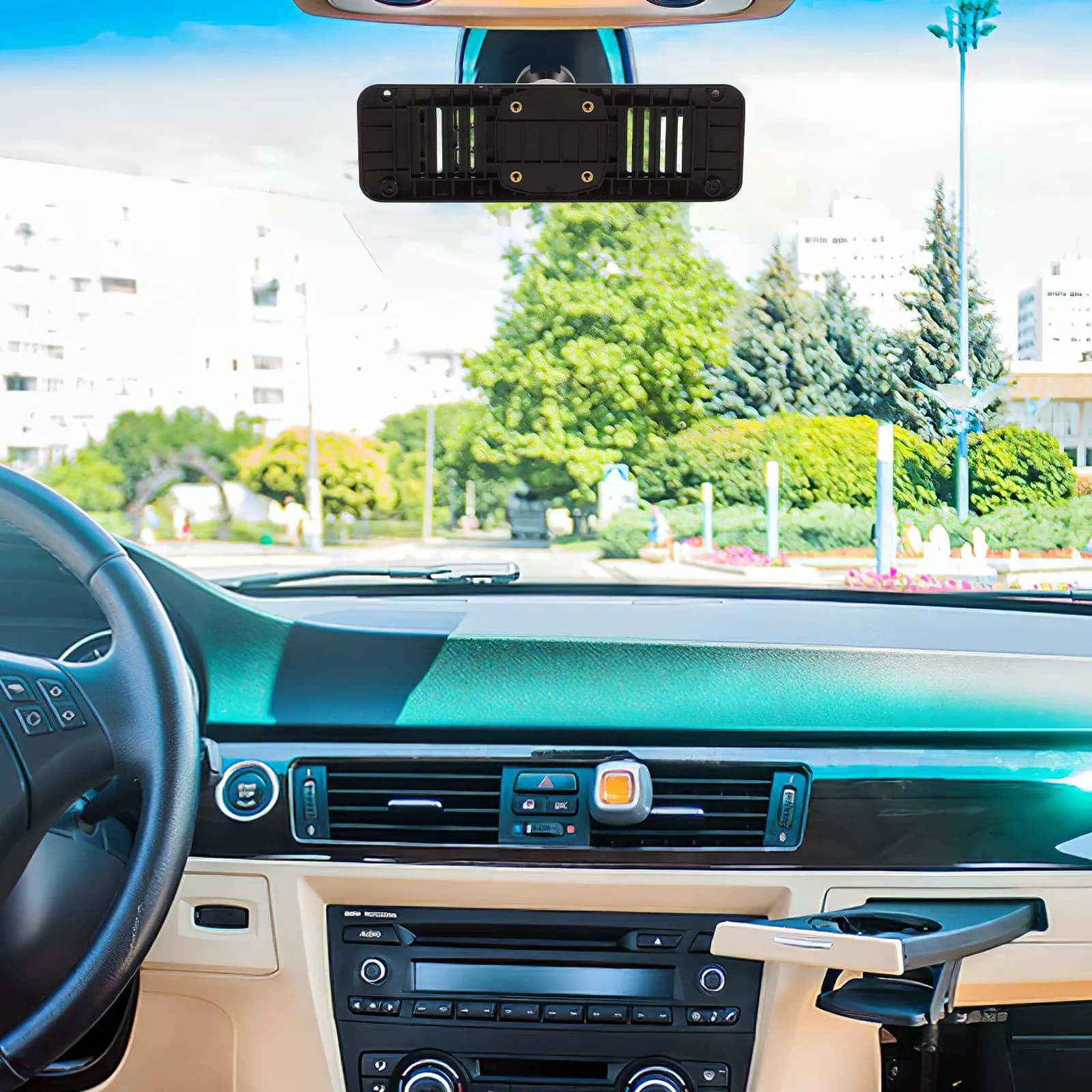Car Rearview Mirror Dash Cam Mount Bracket Kit with Back Plate Clip Base Universal Dvr Holder Stable No Wobble Driving Recorder