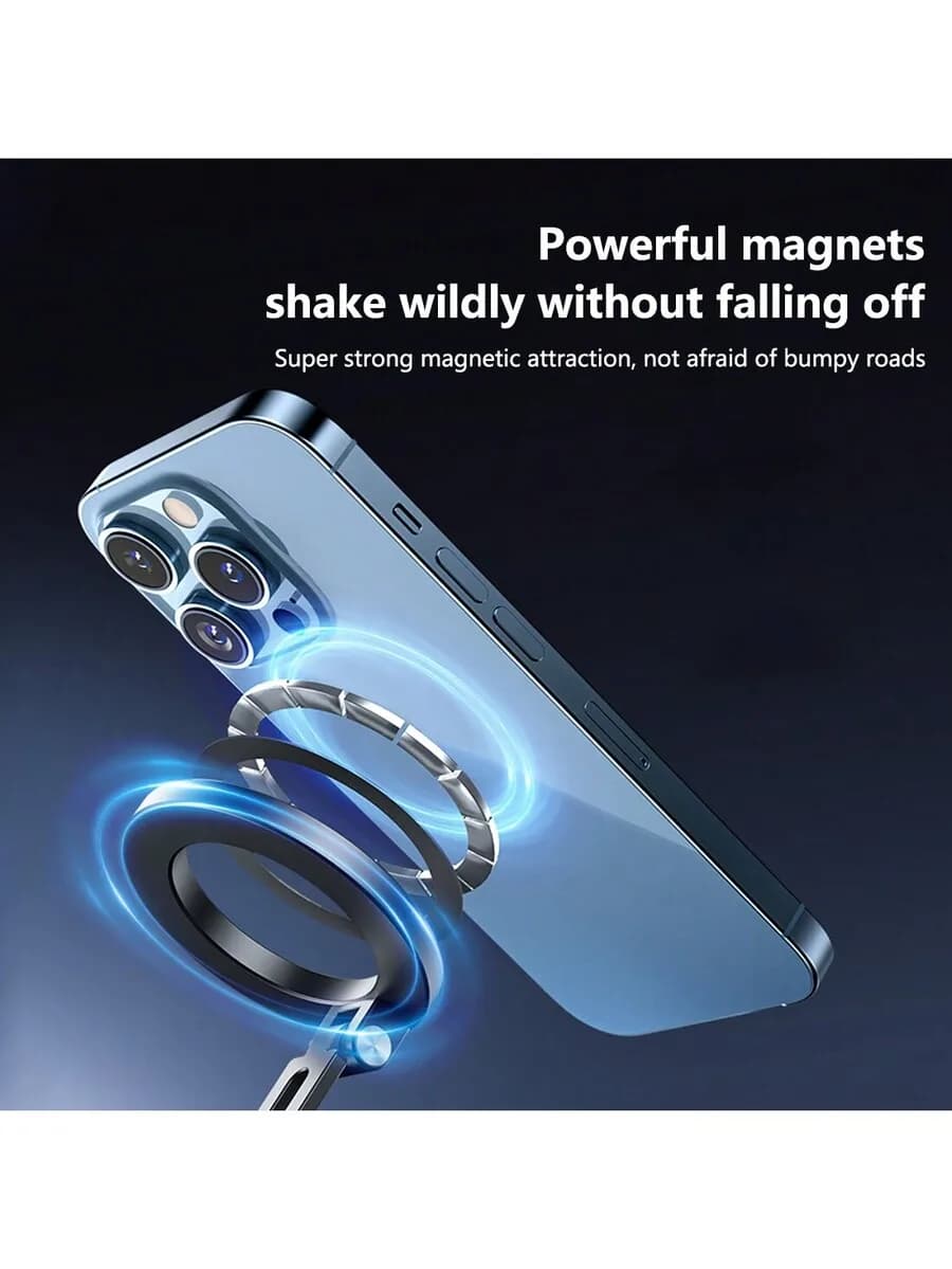 Supporto Magnetico per Telefono da Auto con Fissaggio a Ventosa 360° ° Supporto regolabile in lega di alluminio