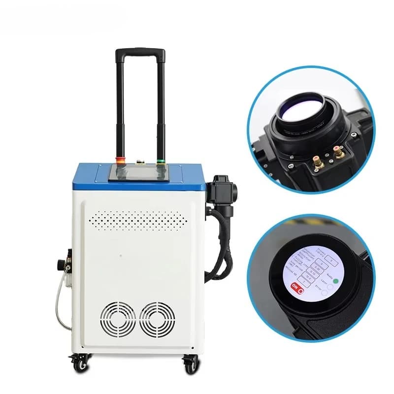 Portable Handheld New Condition Fiber Cleaner Stainless Steel Rust & Oil Coating Paint Machine for Wood Cleaning