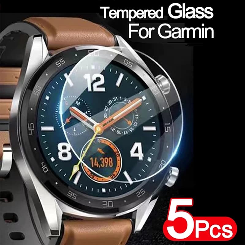 5 pcs Tempered Glass for Garmin Fenix 7X 7S 7 6 8 47mm Screen Protective Film for Smartwatch