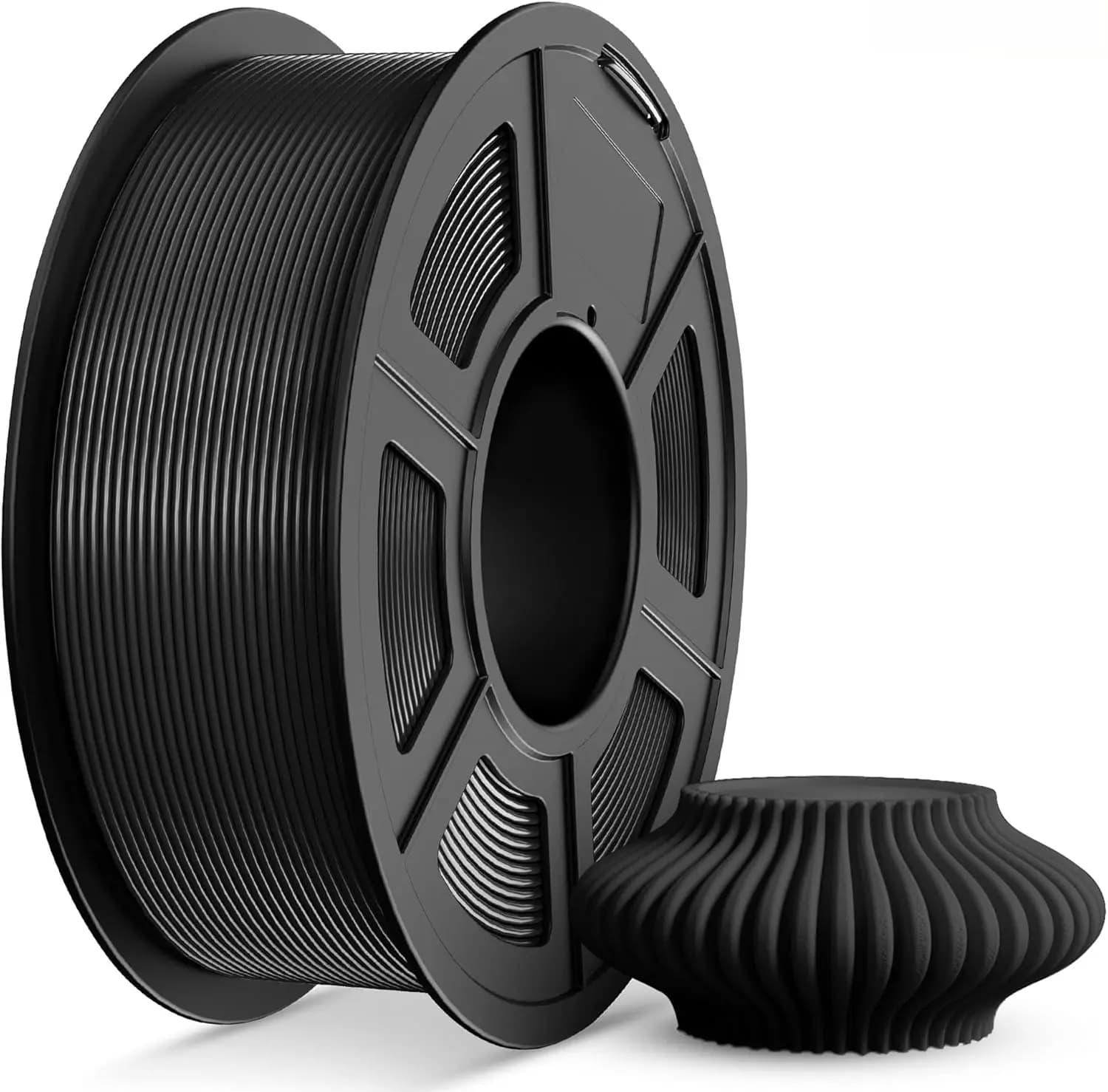 Filament TPU 1.75mm, Precise winding for 3D 95A printer, Dimensional accuracy +/- 0.02 mm, 250g coil, Black