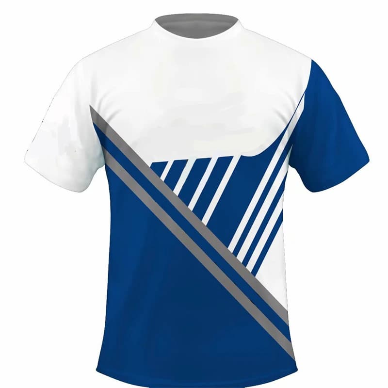 Simple Fashion Quick Dry Sports T Shirts Summer Casual Short Sleeve 3D Printed T-shirts Loose Breathable Gym Table Tennis Tees