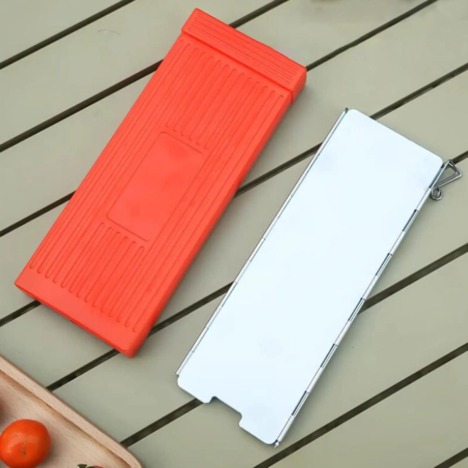 Camping Stove Windscreen Wind Protection Foldable with Carrying Bag Lightweight Stove Windshield for Hiking BBQ Backpacking