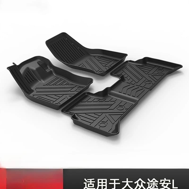 Tappetino per auto personalizzato TPE 3D per Volkswagen Touran LWB VW 2016-2021 5 posti Tappetino per auto Tappeti Accessori antiscivolo impermeabili