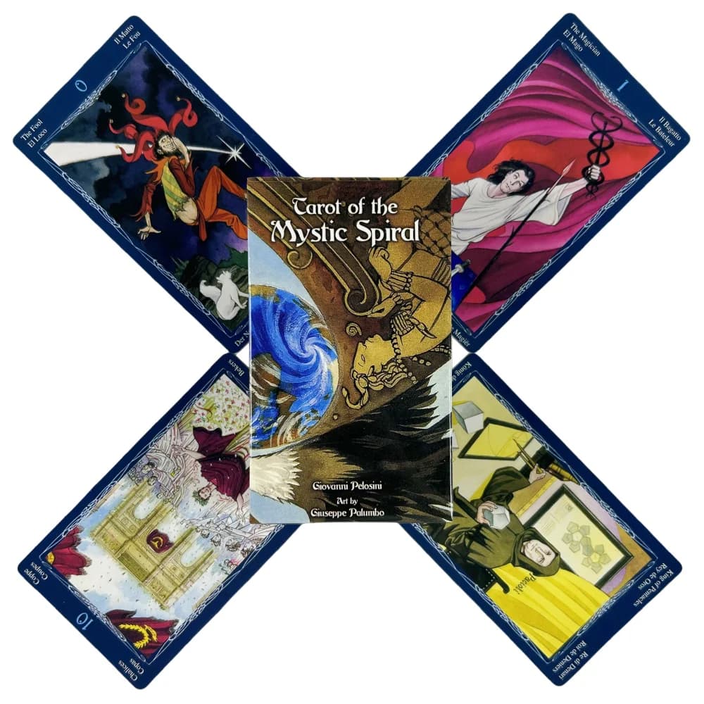 Tarot of The Mystic Spiral Cards Un mazzo da 78 Oracle English Visions Divination Edition Borad Playing Games