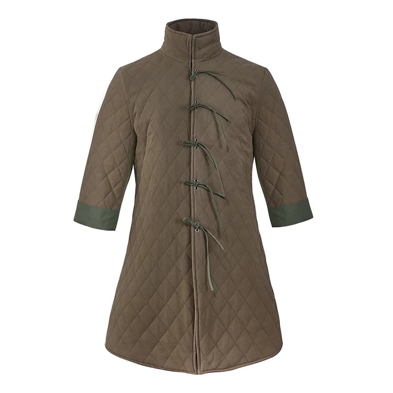 Costume Gambeson Aketon Armatura Giacca Cappotto Medievale Cavaliere vichingo Armatura Vestito di Halloween Larp Guerriero Cavaliere per uomini adulti