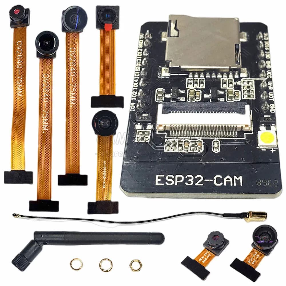CAM ESP32 con kit modulo telecamera OV2640 Modulo Bluetooth Wifi 2.4G Antenna WIFI 3dbi 66 120 160 gradi 650nm 850nm Visione notturna