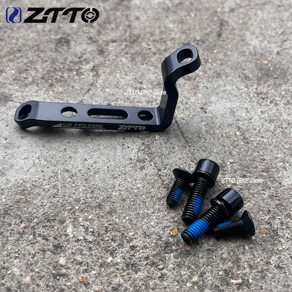 Adattatore Freno ZTTO MTB/Bici da Strada da Post Mount a Flat Mount, Supporto Freno a Disco Anteriore/Posteriore PM per Rotore Freno da 140/160mm