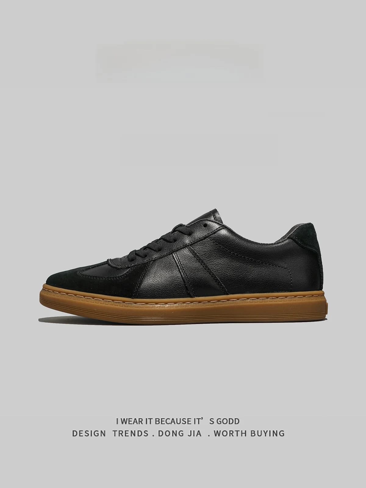 Genuine Leather Dequn oes Men's Casual Commuter Leather oes Top Layer Cowhide Spring Autumn Season Faionable Sneakers