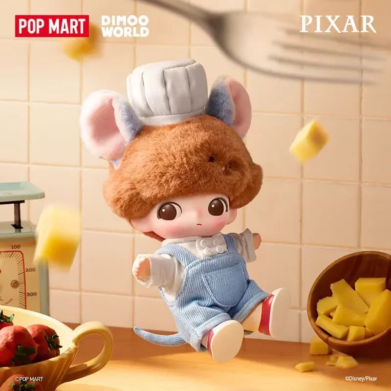 POP MART Dimoo World Pixar Vinyl Plush Pendant Blind Box - Mystery Surprise Action Figure Cute Model Toy