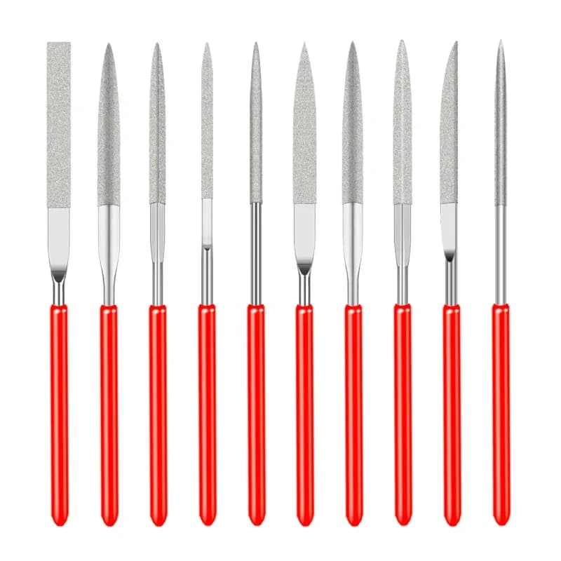 SenNan 10-piece, 3x140mm, mini tip tuft kit for engraving on stone, glass, metal, handicrafts, hand tools, tip set.