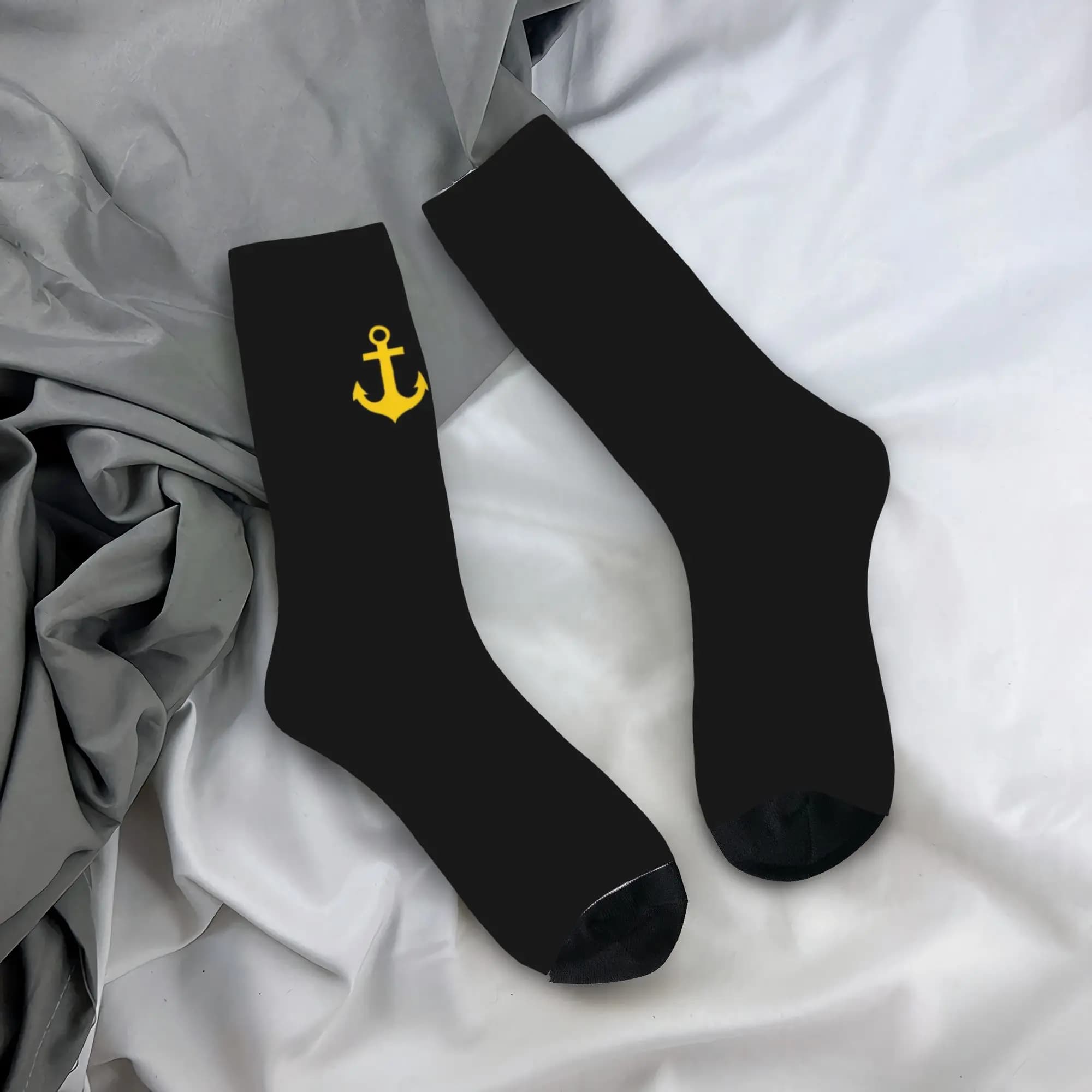 Men's and Women's Logo Custom Socks, Fashion Unisex Socks with 3D Printing, Nautical Theme Socks and Adventure