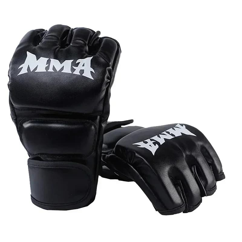 Professional Boxing Gloves Half-Diamond Leather with Adult Upholstery, Sanda Training, Boxing, UFC, Boxing Bag, Nock Protection