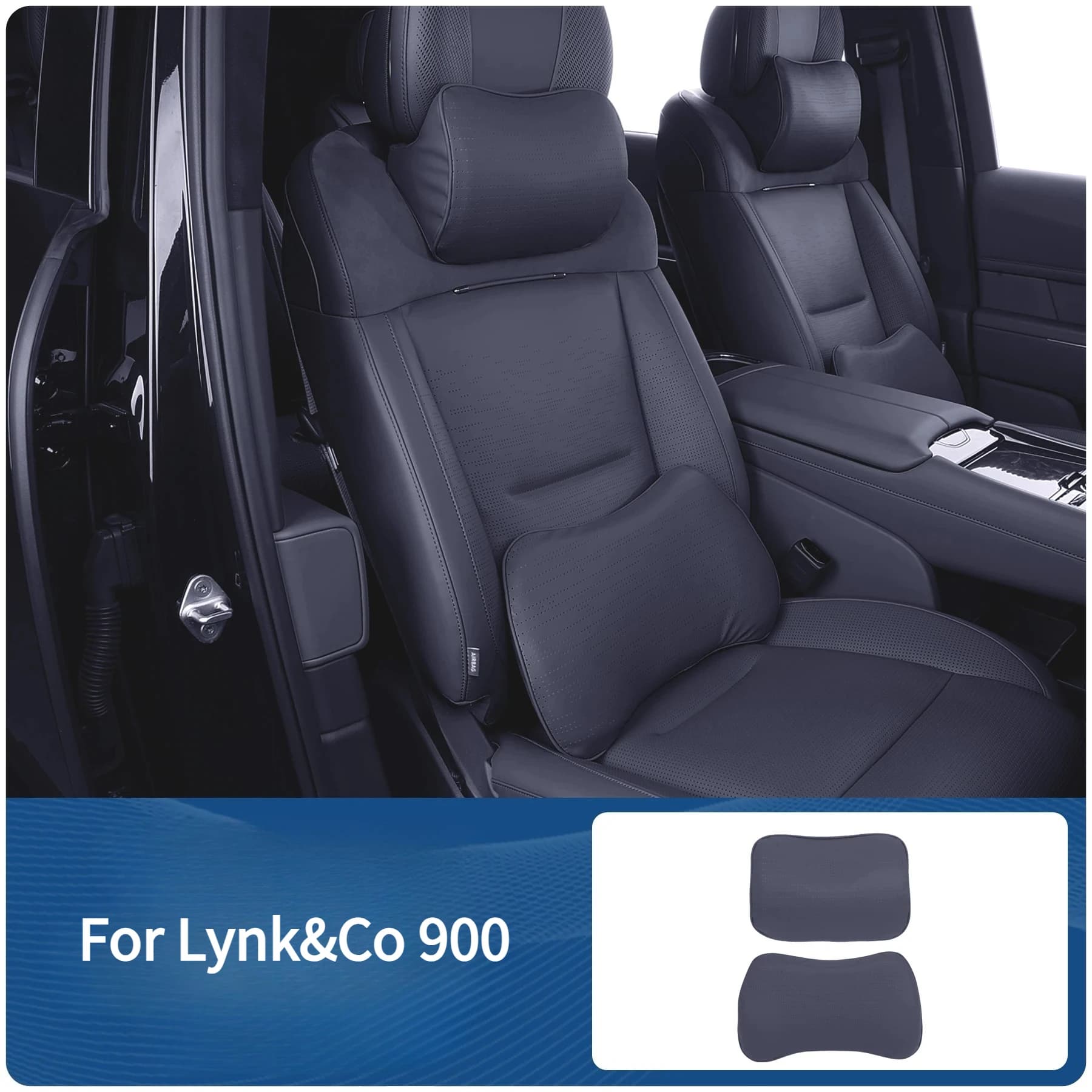 For Lynk&Co 900 Neck Pillow Soft Pillow Lumbar Support Memory Cotton Headrest Comfortable Soft And Durable Interior Accessory
