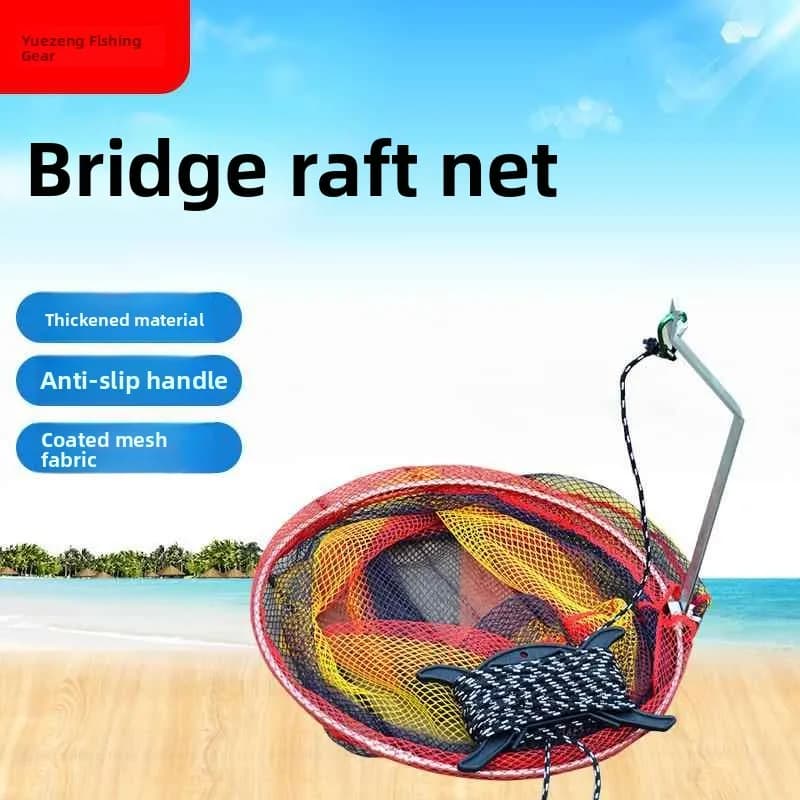 Rete da Pesca con Corda, Rete a Ponte, Rete a Gabbia, Attrezzatura da Pesca, Forniture per Campeggio e Viaggi all'Aperto, Marca Mountain Nai