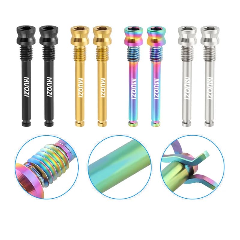 Viti perno pinza M4 in lega di titanio per pastiglie freno a disco idraulico bici Shimano XT XTR parti di biciclette leggere