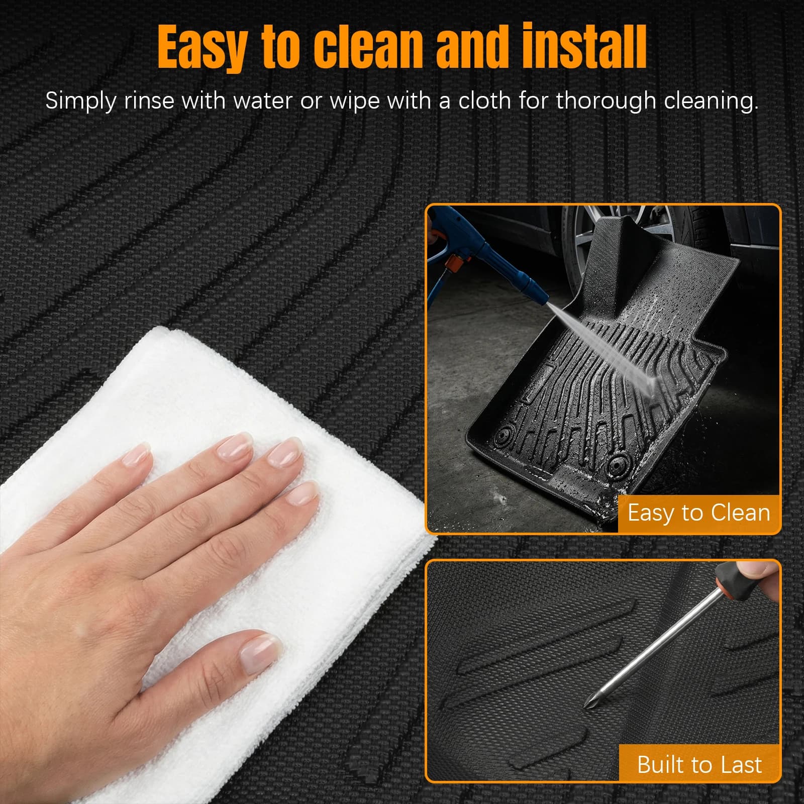 TPE Car Mats for All Seasons, Baggage Coating, Back Seat Covers, Mazda CX-5 2017-2025, Accessories