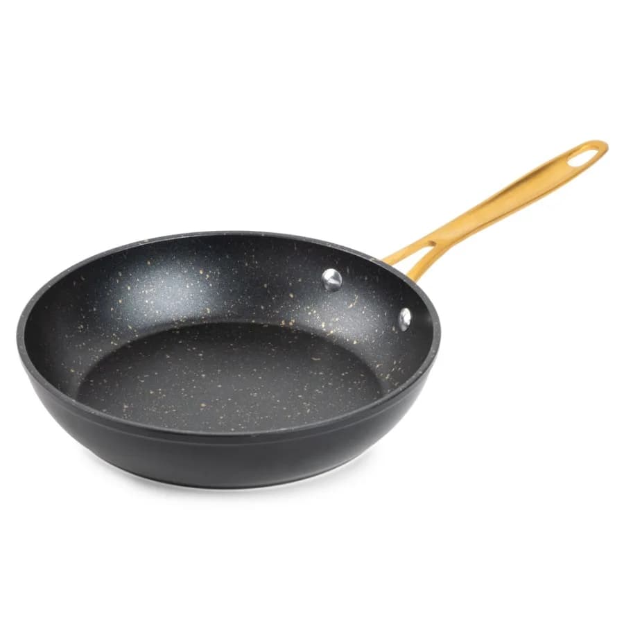 Thyme and Table Non-Stick 8-Inch Fry Pan Signature Collection Black and Gold