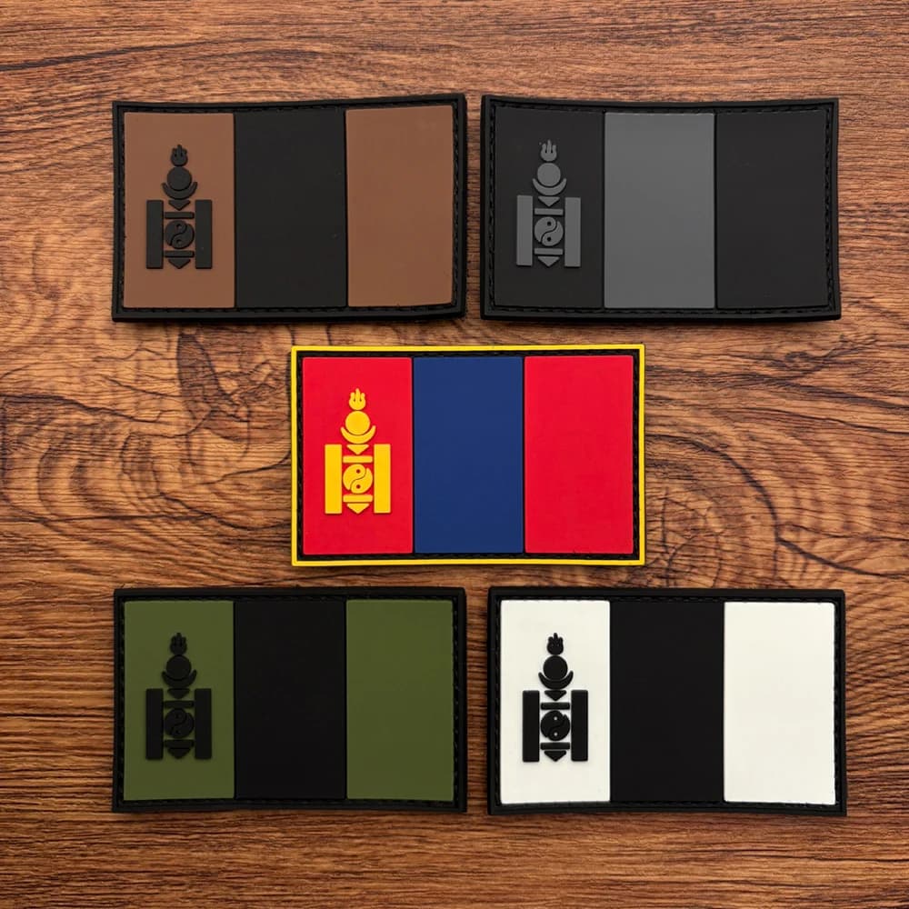 Totem Rectangular Patch, Luminous in the Dark, Made of Pvc, Magic Tape Armband Patch, Decorative Patch for Bags and Clothing, Comes with Matching Velcro Badge Applique