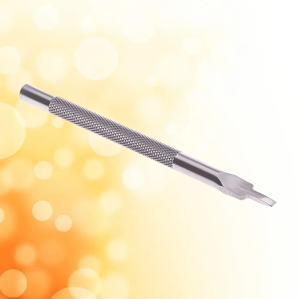 Punzone Professionale da 4 mm a 1 Dente in Acciaio ad Alta Resistenza con Dente a Rombo per Borse Fai-da-te, Lavorazione del Cuoio e Fori per Chiodi