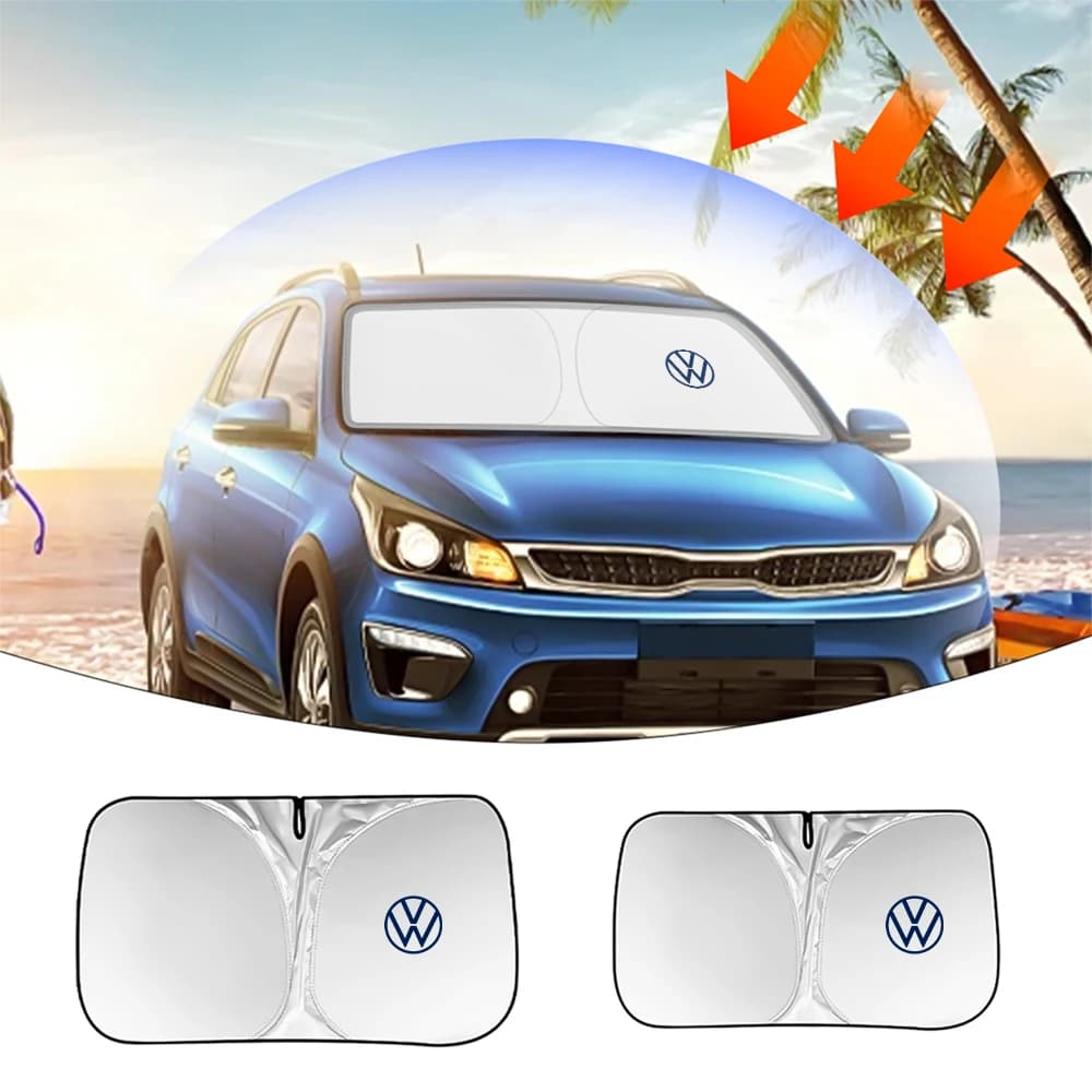 Car Windshield Sunshades Cover For Volkswagen Polo Golf MK5 Touran T5 T4 B6 Touareg Passat B8 Tiguan Tcross Scirocco Sharan MK4