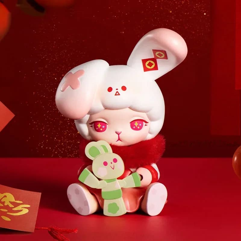 POP MART Skullpanda Three, Two, One! Happy Chinese New Year Mystery Box Guess Bag Toys Doll Anime Figure Desktop Ornaments Gift