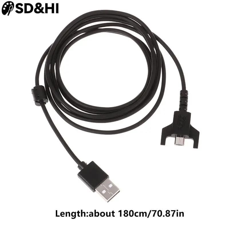 1.8M USB Charging Mouse Cable Weaving Cable Replacement for Logitech G502 G900 G903 G703 G Pro Durable Wireless Gaming Mouse