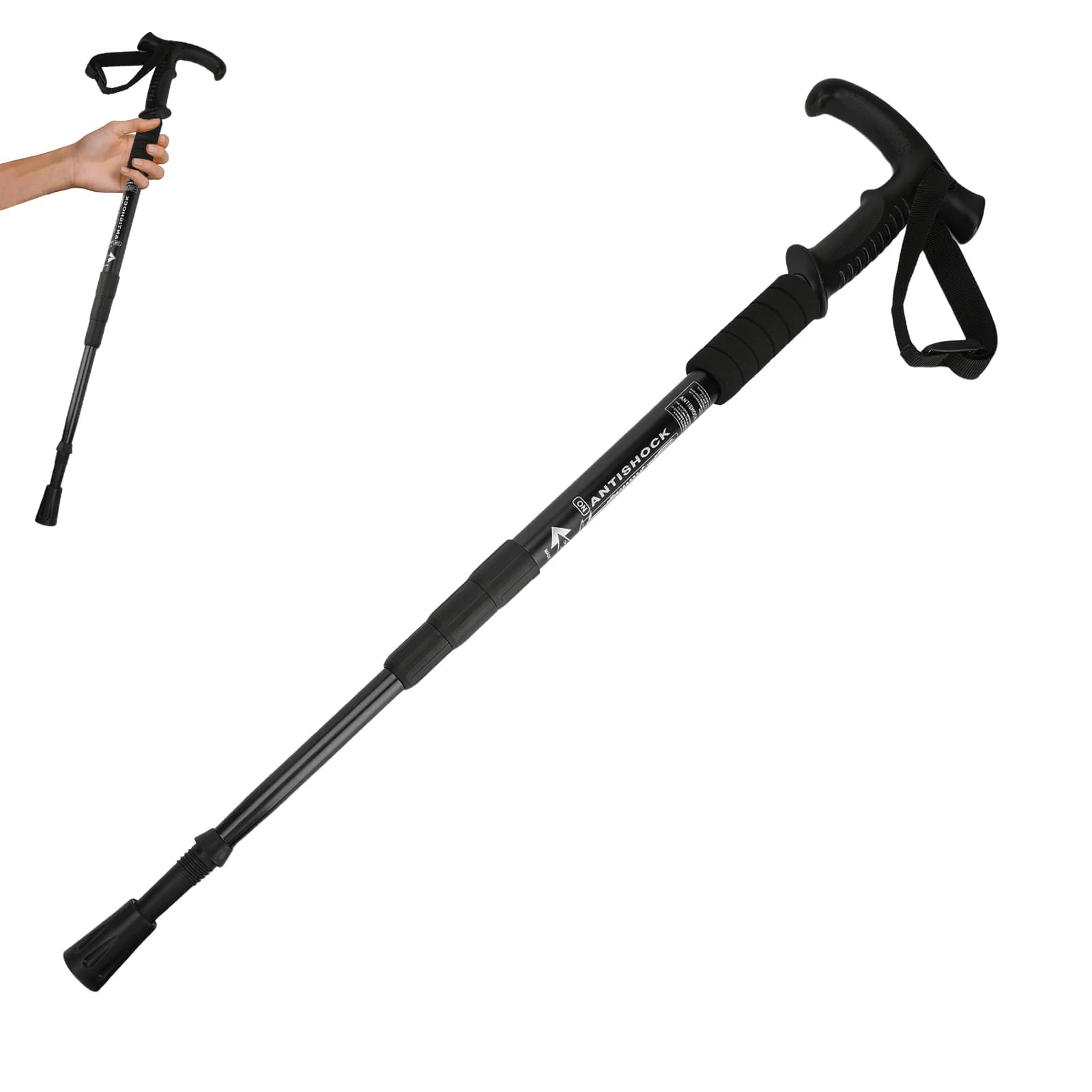Trekking poles 54-110 cm Trekking poles Hiking poles Telescopic walking pole for climbing in particular