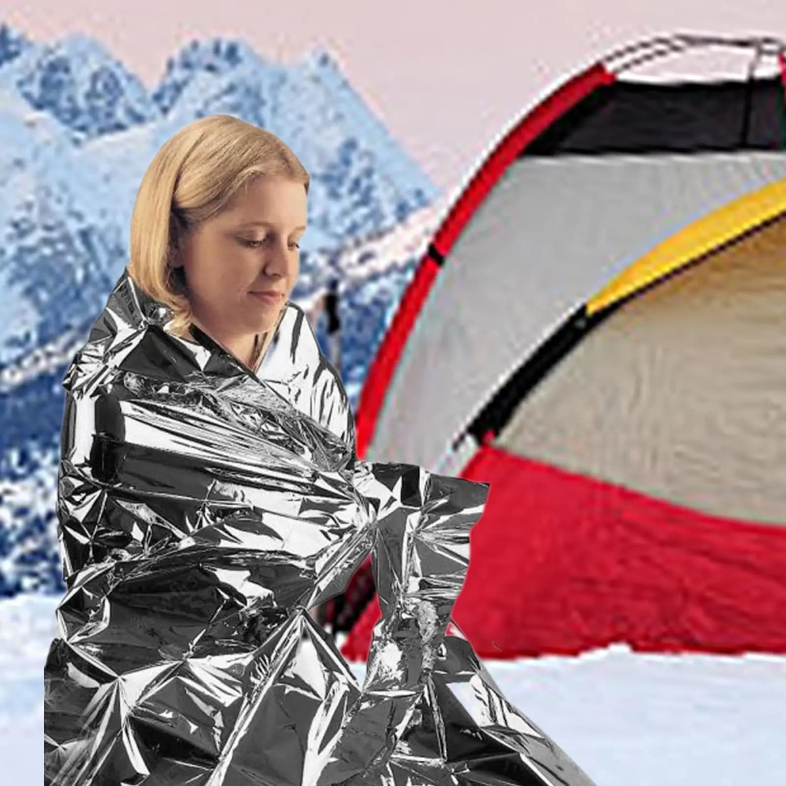 Outdoor Survival Thermal Foil Blanket Windproof Heat Retain Emergency Sheet Light Rescue Supply For Travel Camping First Aid Kit