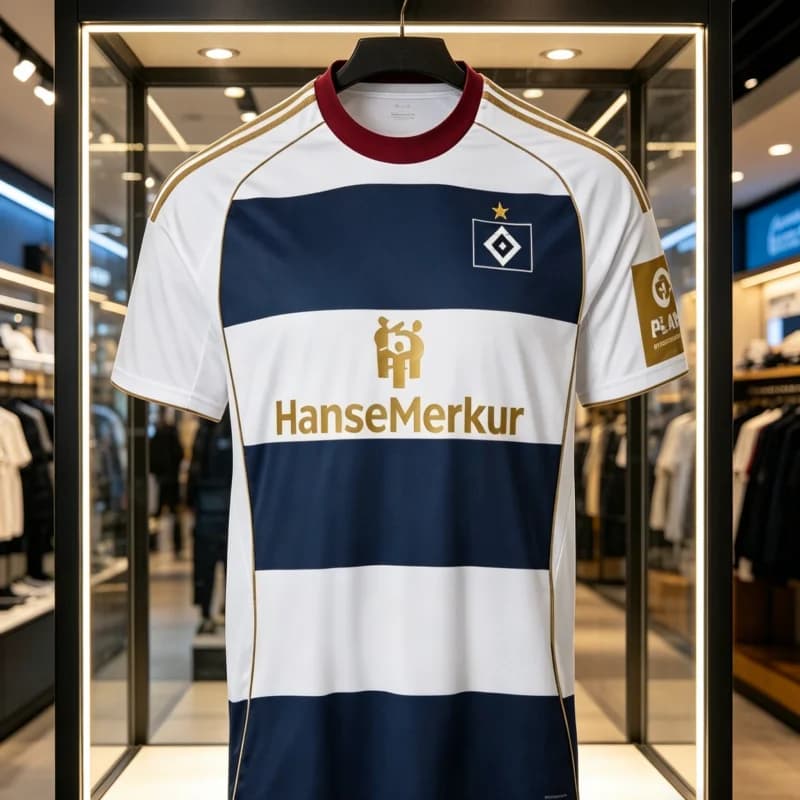 New Arrive Fashion Hamburger 2025-26 Special Kit Soccer Jersey T-shirt Men's Adults Quick Drying Football Fan Family Kids Tees