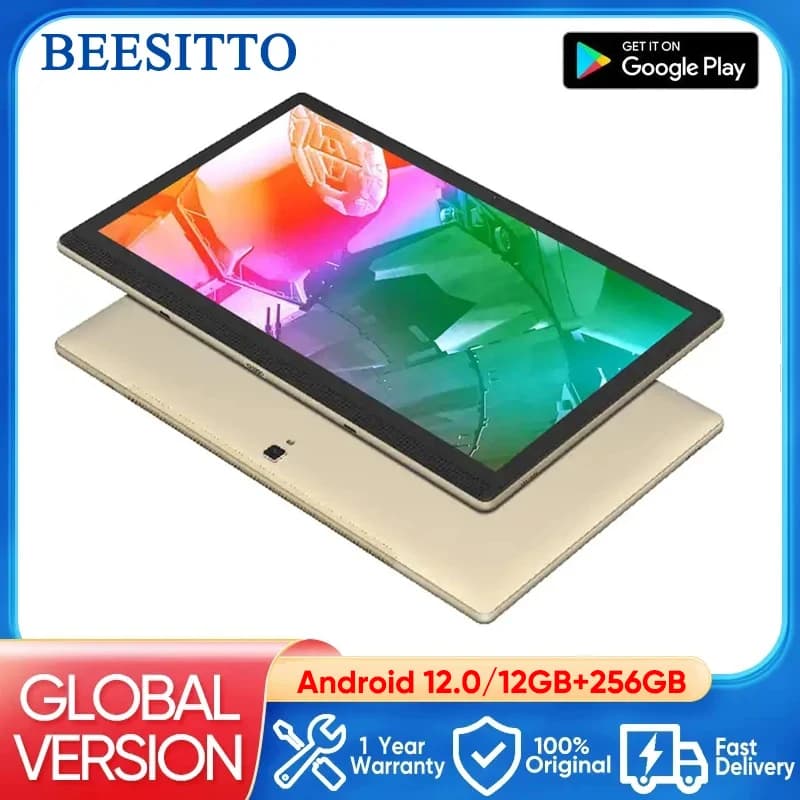 Super New 14.1 Inch Tablet Pc Android 12 12GB+256GB 1920*1080 IPS 4G Phone Call Bluetooth 5G WiFi Pad For Online Class Kids tab