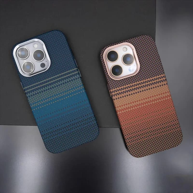 Case for iPhone 17 14 15 16 Pro Max in Carbon Fiber Luxury with Relief, Compatible Magsafe, Metal Lenten Protection, Opaca, Wireless Charging, Shockproof