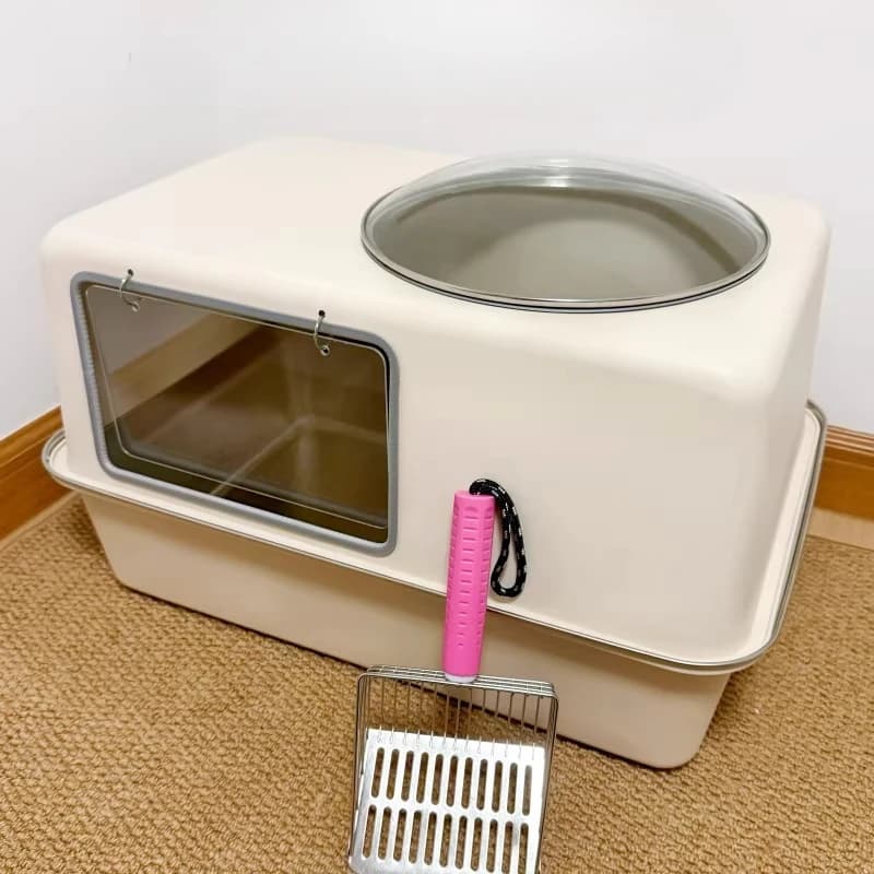 Lettiera per Gatti in Plastica Autopulente Chiusa Extra Large, Toilette Automatica per Gatti, Areneros De Gatos, Articoli per la Casa