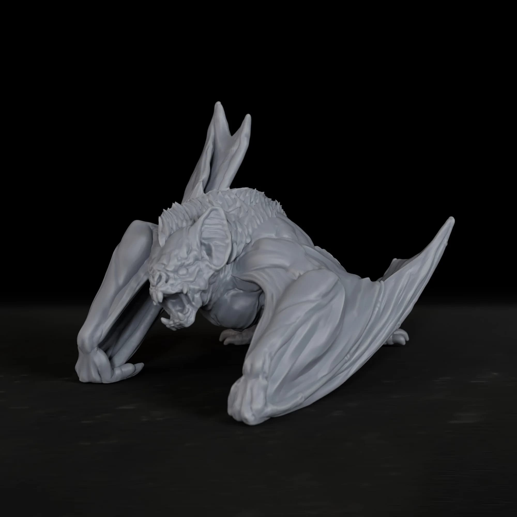 TTRPG Dire Bat Miniature Evil Creature, Tabletop Accessory for RPG Enthusiasts, Elevate Your RPG Adventures