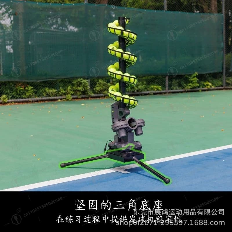 Macchina Automatica Lanciapalle da Tennis, Trainer per Lancio Multi-Angolare, Lanciatore di Palline per Allenamento Individuale