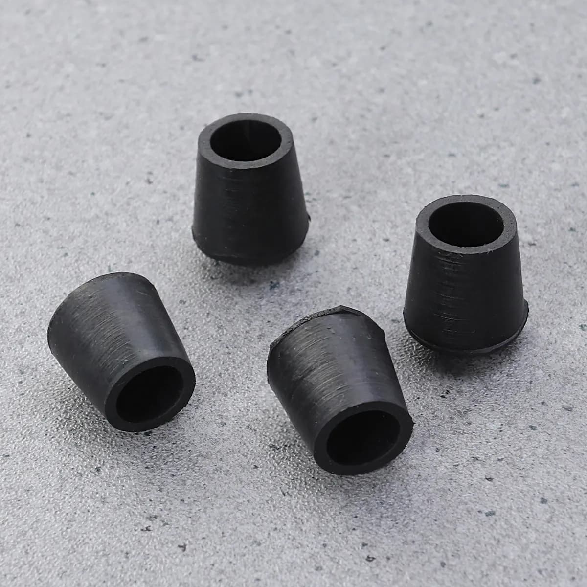 4Pcs Chair Leg Caps Black Rubber Round Furniture Leg Protectors Floor Surface Scratch Prevention Pads Furniture Table Covers