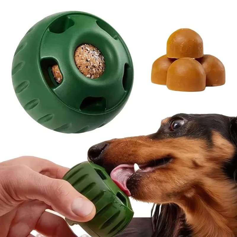 Trattare vassoio per cucciolo silicone trattare stampo per cani tratta - giocattoli interattivi di lunga durata riutilizzabili per cani per la noia