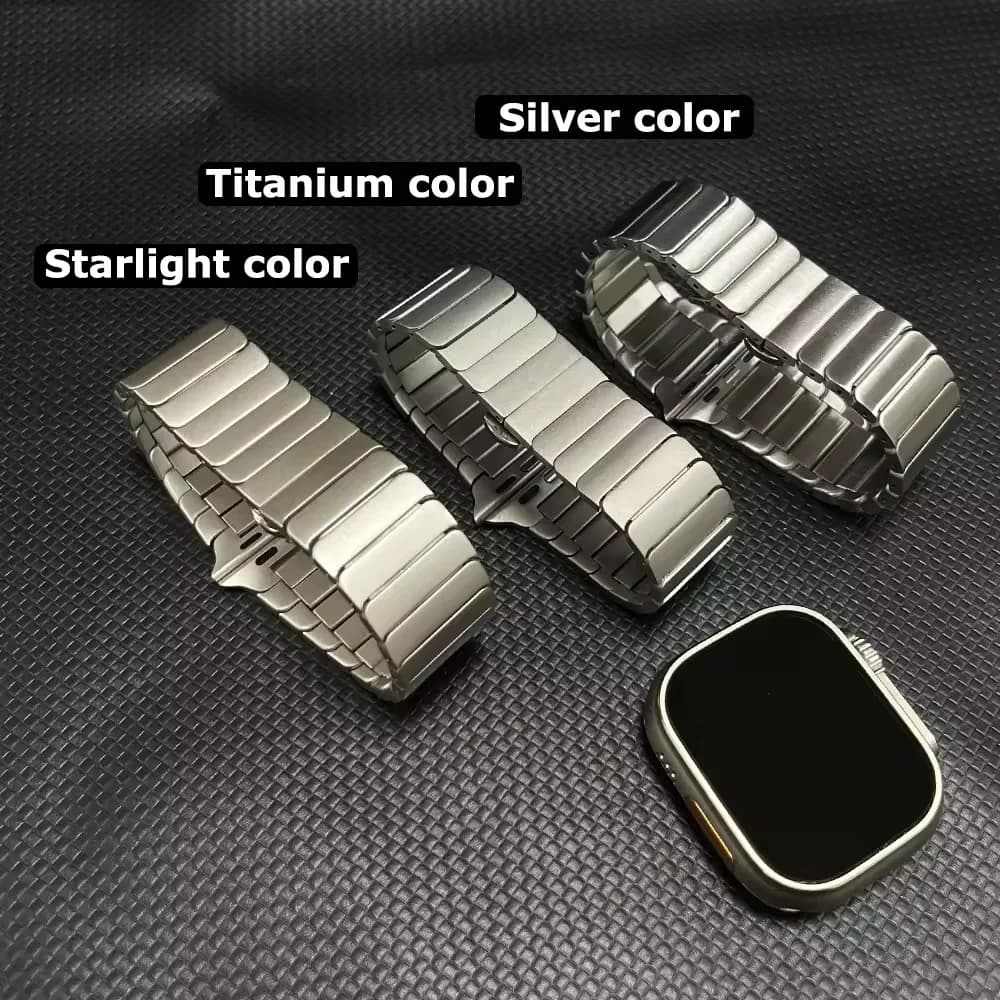Metal Link Bracelet Strap for Apple Watch Band Ultra 3 49mm 7 8 9 45mm 41mm 11/10 42mm 46mm Belt iWatch 6 5 4 SE 44mm40mm Correa