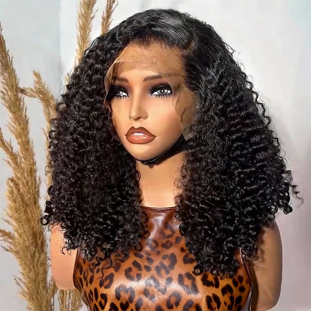 250% Density 5x5 Closure Glueless Human Hair Wig Bouncy Jerry Curly Short Bob Wig Preplucked With Baby Hair Loose Deep Wave 13x6 Hd Transparent Lace Frontal Human Hair Wig Double Drawn Water Wave 13x4 Lace Front Wig For Black Women