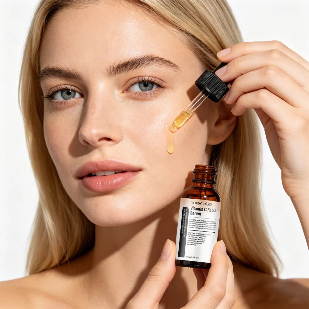 Facial Serum, YOUNGCOME Vitamin C Serum For Face, Daily Hydrating Facial Care Serum, Lightweight & Fast-Absorbing, Suitable For