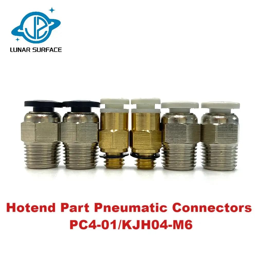 LS-3D Printer Parts Hotend Part Pneumatic Connectors PC4-01/KJH04-M6 Remote For 3D Printer J-head 1.75mm PTFE Tube