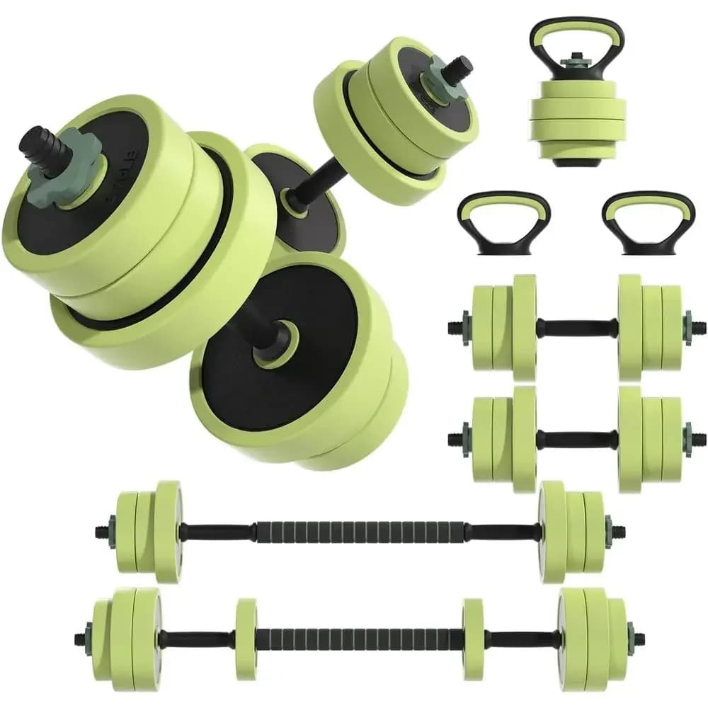 Adjustable 5-in-1 Manubri of Trend: Bench, Kettlebell, Brake Bar, Weights, Iron Sand Weights with Exercises Support