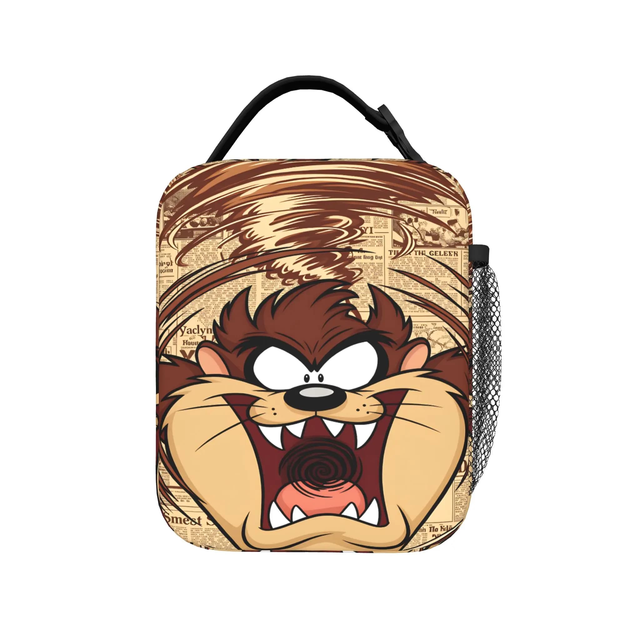 T-Tasmanians D-Devils Lunch Bag Office Lunch Box For Child Retro Graphic Tote Food Bags Oxford Portable Insulated Cooler Bag