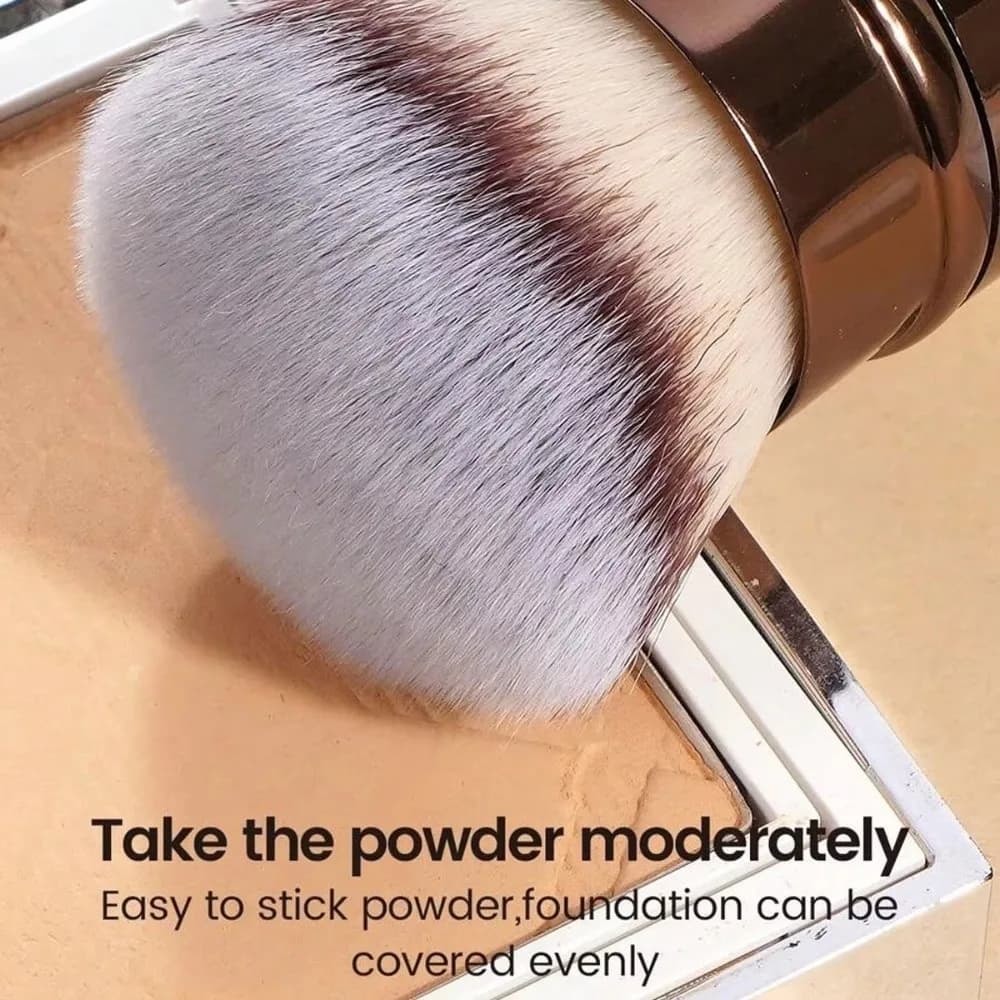 1 PCS Portable Synthetic Hair Retractable Makeup Brush UItra-Soft Flat Angle Powder Brush Blush Brush Makeup Application