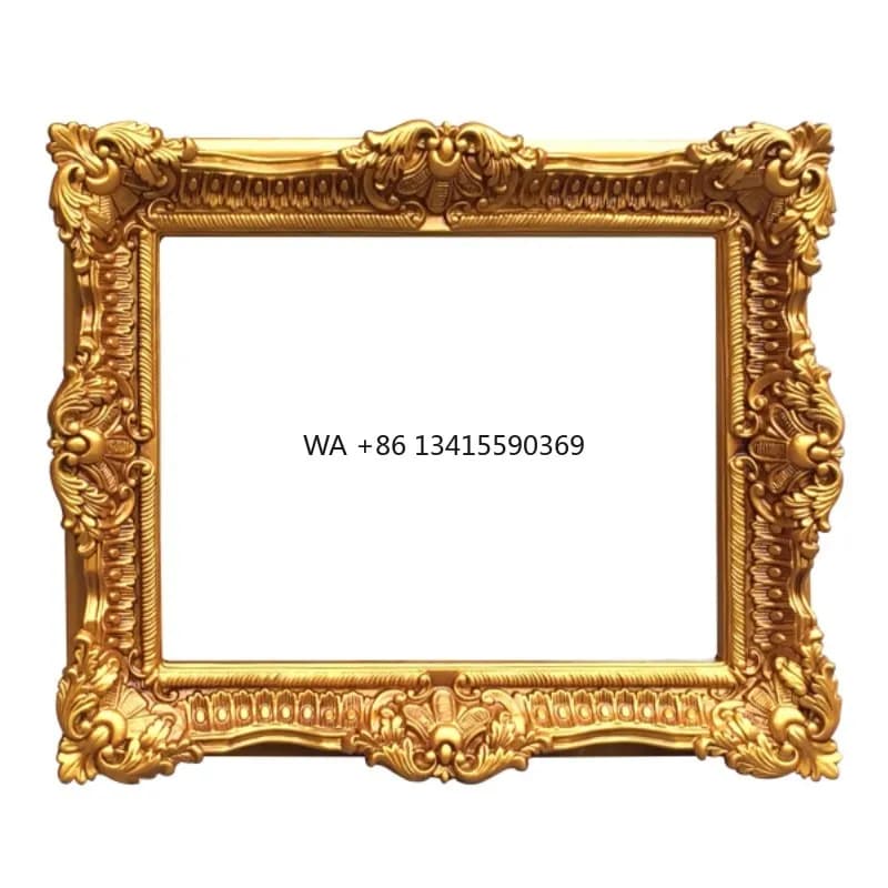 Antique baroque style molding frame, with PU mirror frame