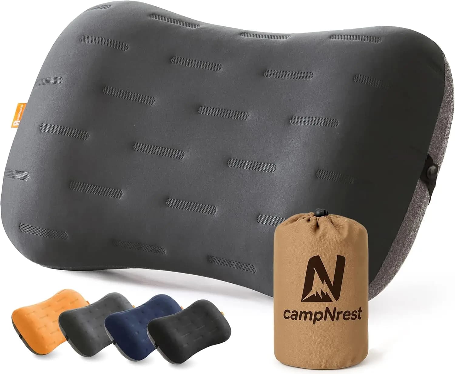 Cuscino Gonfiabile da Campeggio, Ultraleggero e Compatto per Viaggi, Escursioni e Backpacking, Supporto Ergonomico per il Collo con Parti Rimovibili