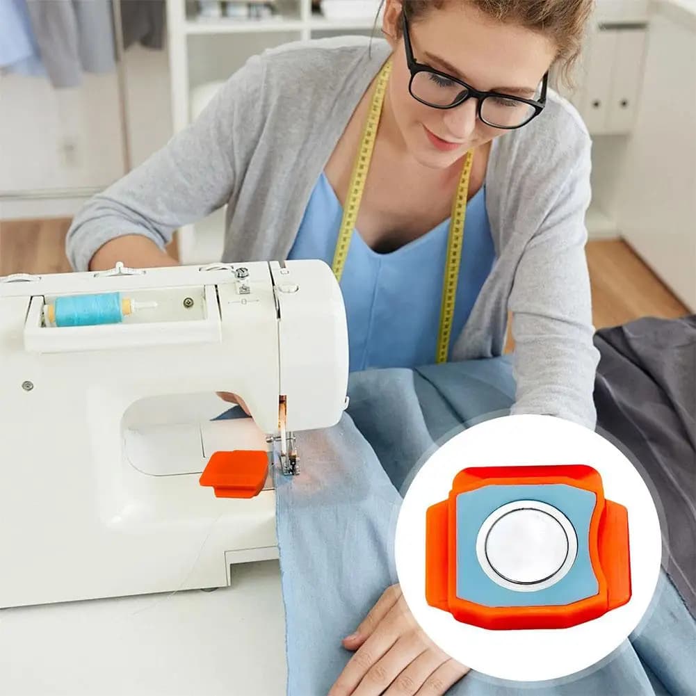 Guida per orlo multifunzionale per macchina da cucire con guida magnetica e scala per accessori per macchine da cucire industriali S7m2