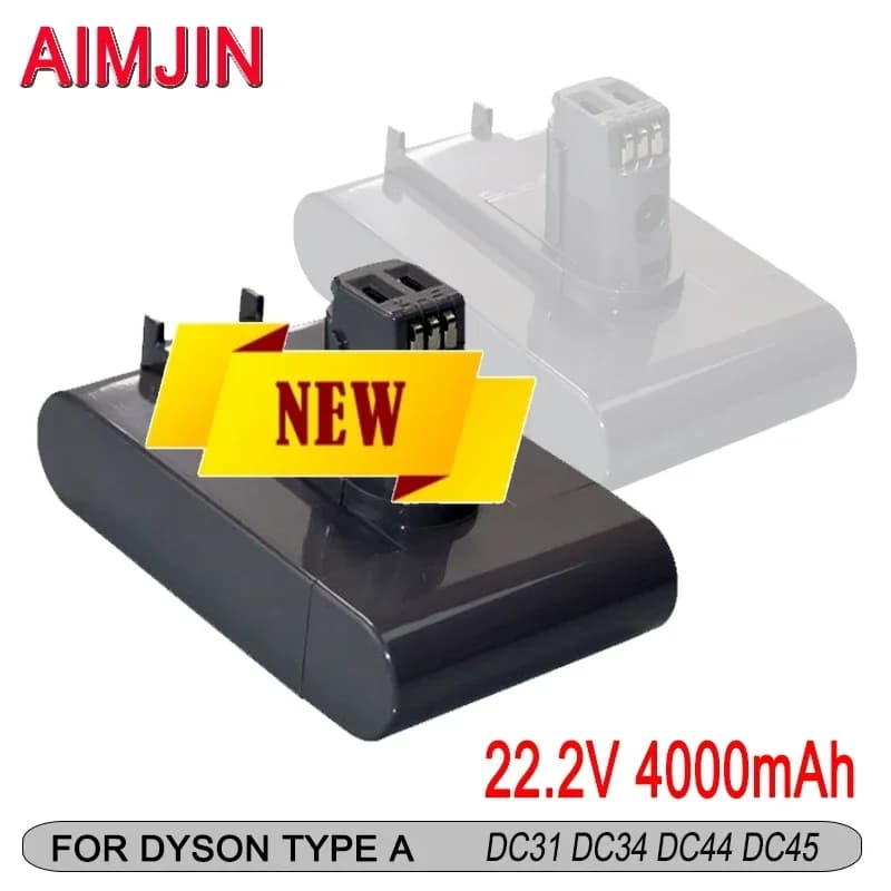 💖22.2V 4000mAh Li-ion Battery （ Only Fit Type A）for Dyson DC31 DC34 DC35 DC44 DC45 Animal Handheld Vacuum Cleaner Batteries💖